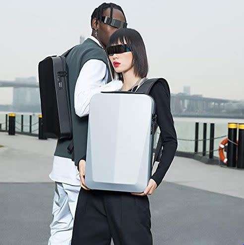 Multi-storage strap waterproof anti-theft hard shell laptop bag