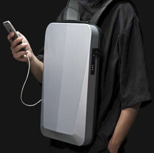 Multi-storage strap waterproof anti-theft hard shell laptop bag