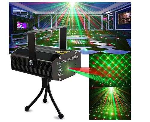 Black shell holographic laser stage light