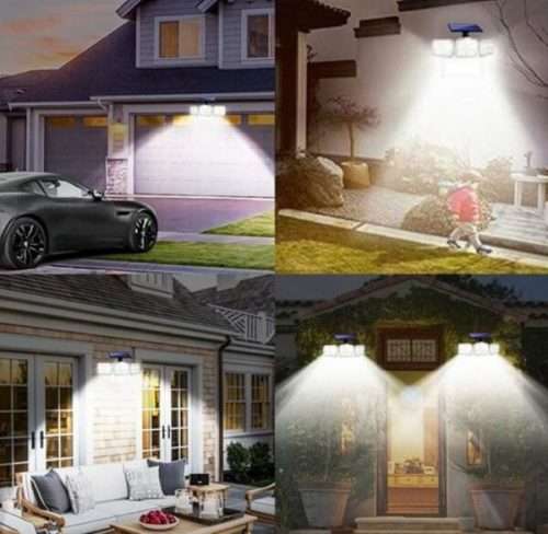 4 Side Lighting Solar Remote Control Lights