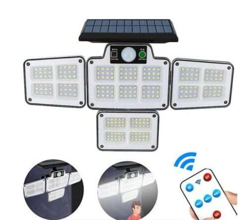 4 Side Lighting Solar Remote Control Lights