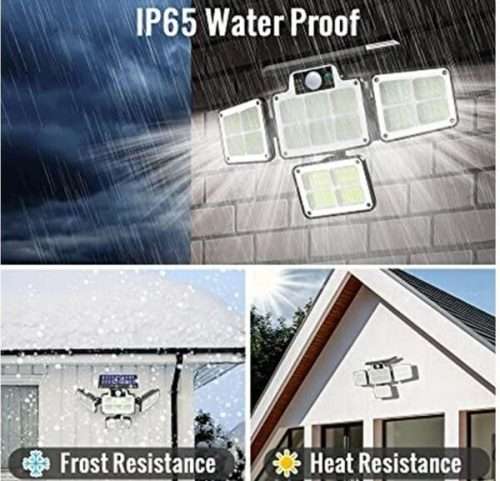 4 Side Lighting Solar Remote Control Lights