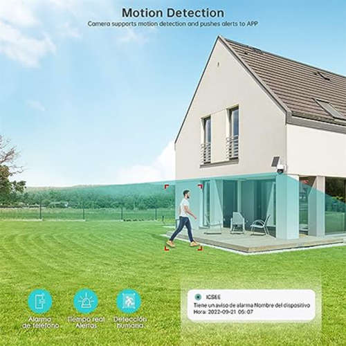 Solar Powered Wireless IP Camera Waterproof PIR Human Detection Night Vision Security Camera