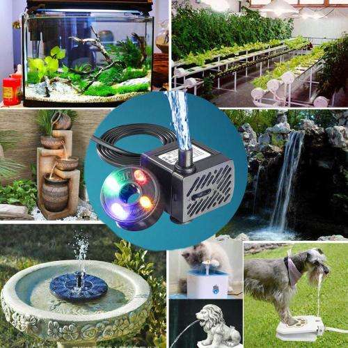 Mini Submersible Pump with LED Light