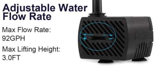 Mini Submersible Pump with LED Light