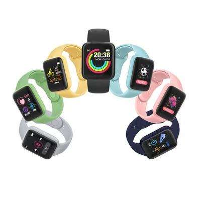 Macaron Heart Rate Monitor Fitness Tracker Waterproof Sports Smart Watch