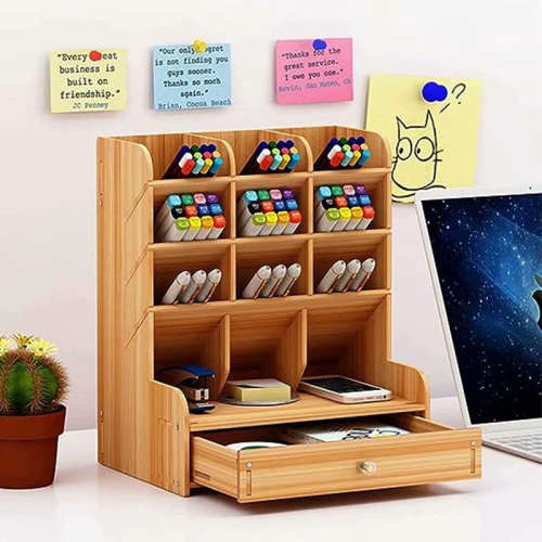 Multifunctional Desktop Storage Rack With Drawers
