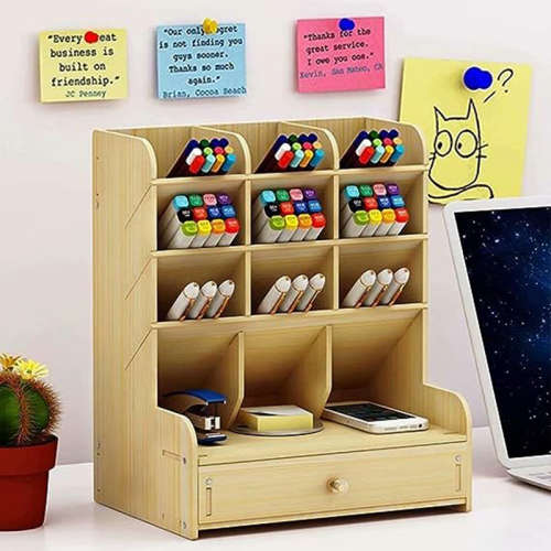 Multifunctional Desktop Storage Rack With Drawers