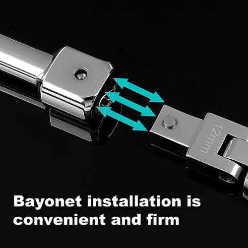 20PCS Elbow Ratchet Wrench Set, Metric Rotary Combination Wrench, with Interchangeable Reducer