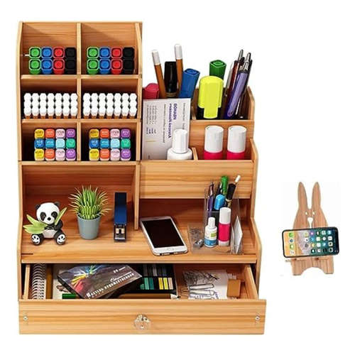 Desk Organizer Pen Holder Storage Office Accessories Large Capacity 12 Compartments Pen Holder Multi