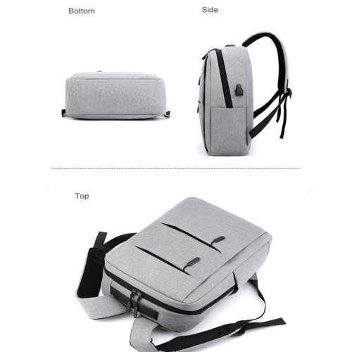 15Laptop Backpack With External Charging USB Port + 2 Small Bags