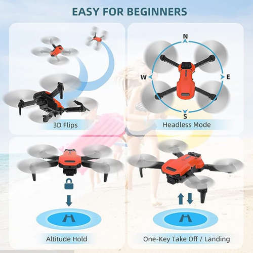 4K HD Dual Lens Switching Shooting Drone Comes With Backup Battery