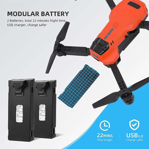 4K HD Dual Lens Switching Shooting Drone Comes With Backup Battery