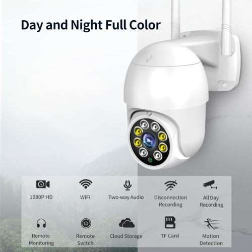 Security Surveillance Two-Way Audio Waterproof 811 HD 1080P Outdoor 5G WiFi IP Camera