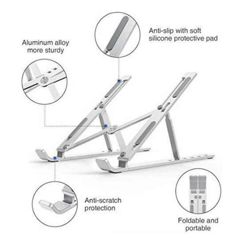 6 Angle Adjustable Laptop Aluminum Laptop Tablet Stand