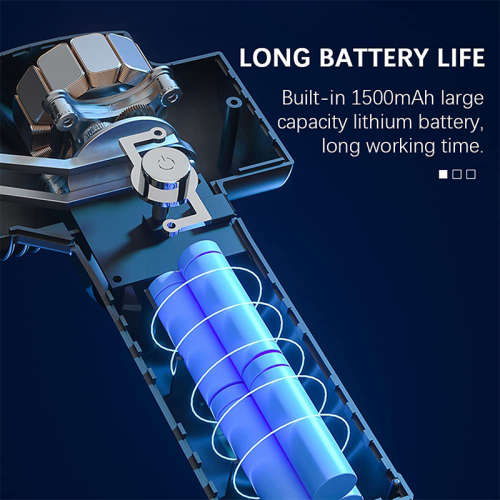 Portable Muscle Massager Silicone Massage Head 3-Speed Silent Vibration Built-in Battery