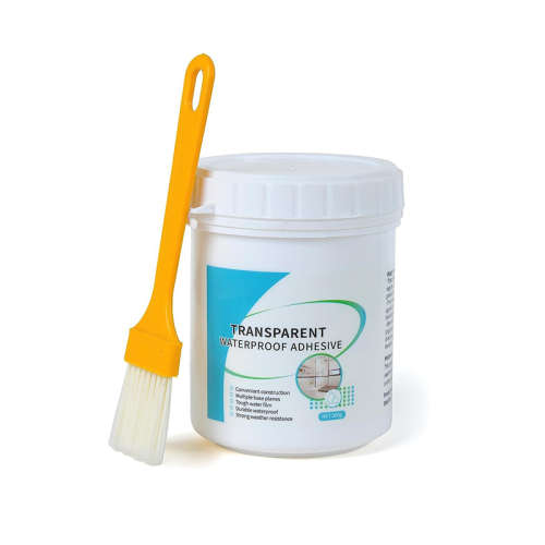 Waterproof Invisible Transparent Glue 300g With Brush Leak-Proof for Outdoor Bathroom Wall Tiles