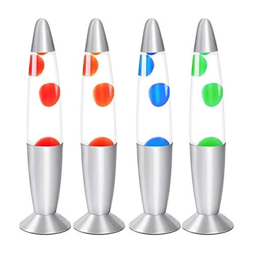 35CM Volcanic Lava Lamp Bedside Night Lamp Aluminum Jellyfish Lava Decorative Lamp Liquid Motion Lav