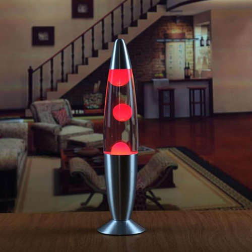 35CM Volcanic Lava Lamp Bedside Night Lamp Aluminum Jellyfish Lava Decorative Lamp Liquid Motion Lav