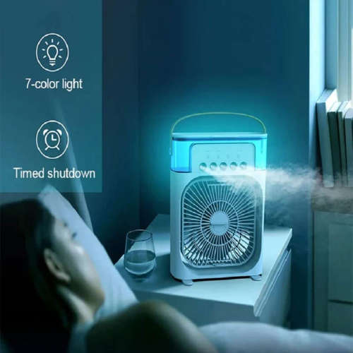 SDFGH Air Cooler Mini Fan Water Fan Spray Fan USB Fan Portable Fan Air Conditioner Humidifier Portab