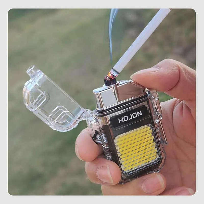 Multi-Purpose Lighter Rechargeable Mini Hook Flashlight + C-Type Charging Cable