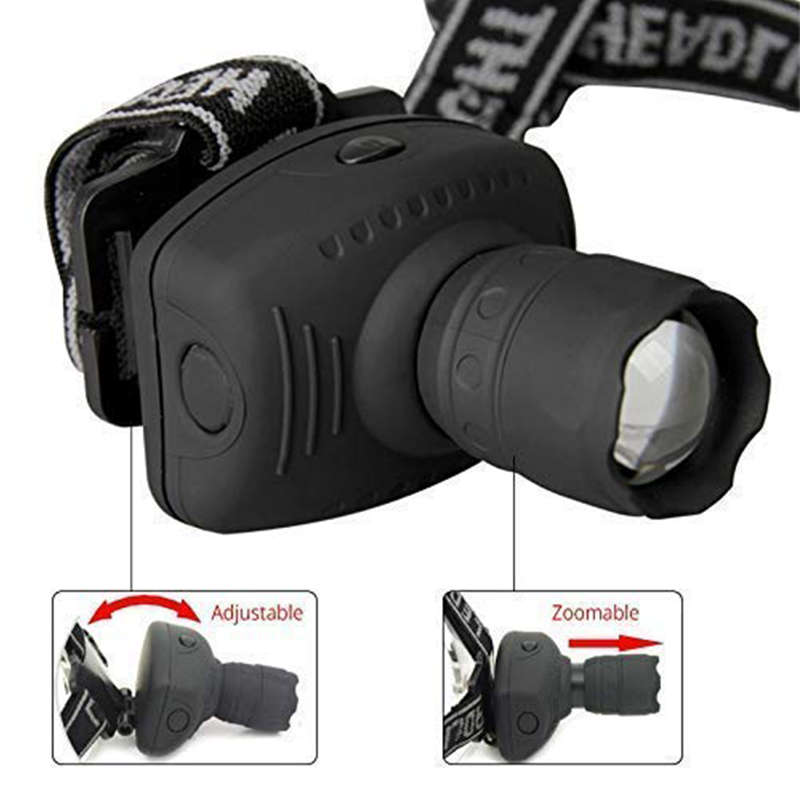 Led Headlamp Mini Headlamp 3 Modes Outdoor Camping Night Fishing Zoom Flashlight Lantern
