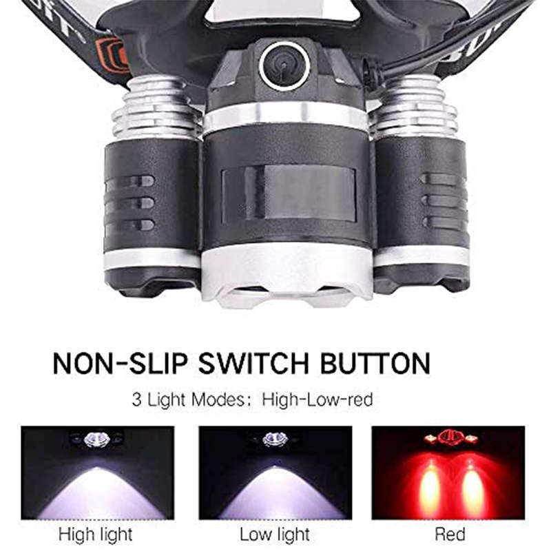 Usb Rechargeable Headlight Night Hunting Red Headlight Night Vision Headlight Night Fishing Astronom