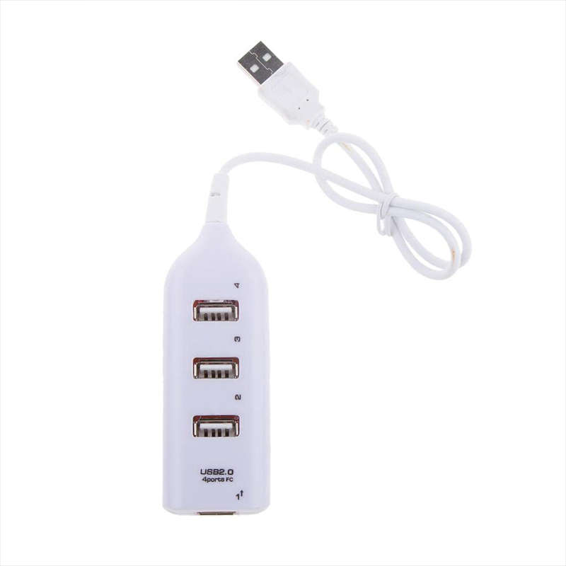 4-Port USB Hub Splitter Plug And Play