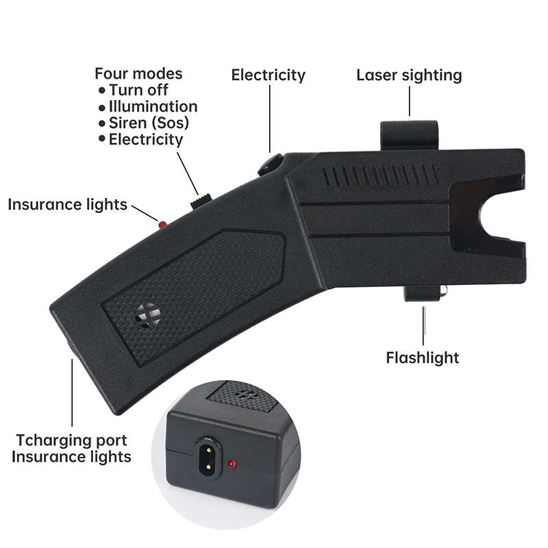 Heavy Duty Stun Gun  Safety Remote Control Stun Gun Womens Self Defense Pain Tool Long Range Shock