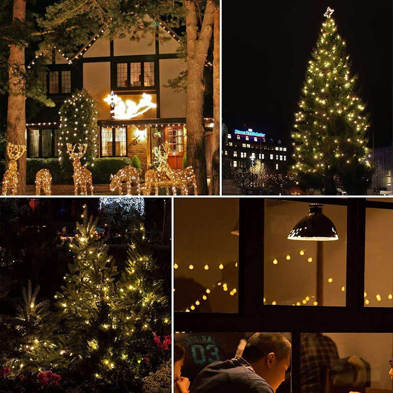 Christmas Lights Solar Garden Lights 20LED 5M Outdoor String Lights Crystal Ball Fairy Lights