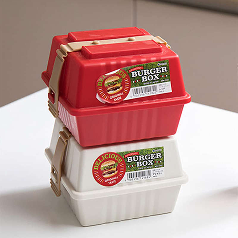 1PC Hamburger Sandwich Box Portable Lunch Lunch Box Preservation Container With Lid Thermos Box