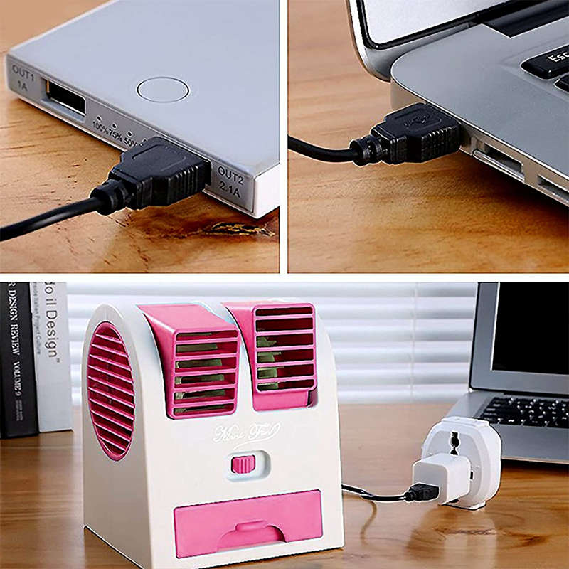 Completely Portable Mini Cooler Desktop Fan Small Water Air Conditioner