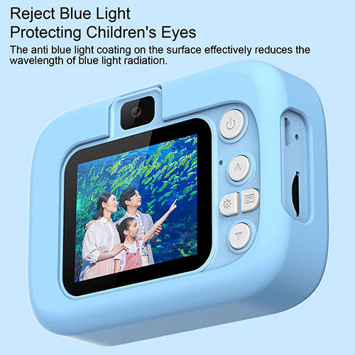 Kids Camera Portable Cartoon Cat Camera Comes with Camera Strap Lanyard and 5 Built-in Games Gift