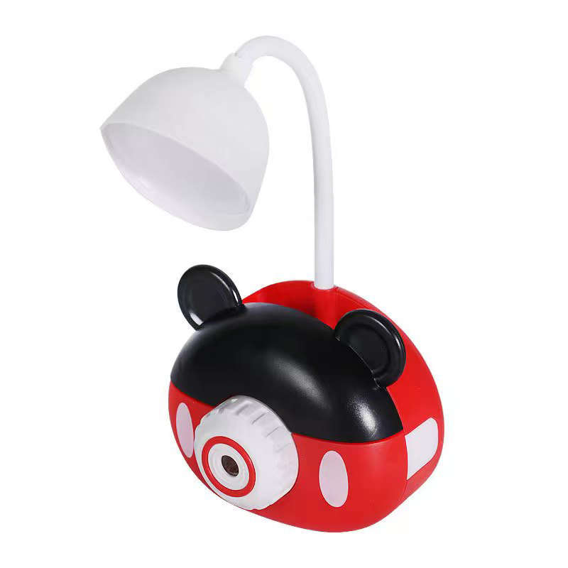 3-In-1 Multifunctional Pen Holder Usb Rechargeable Mini Led Desk Lamp With Pencil Sharpener