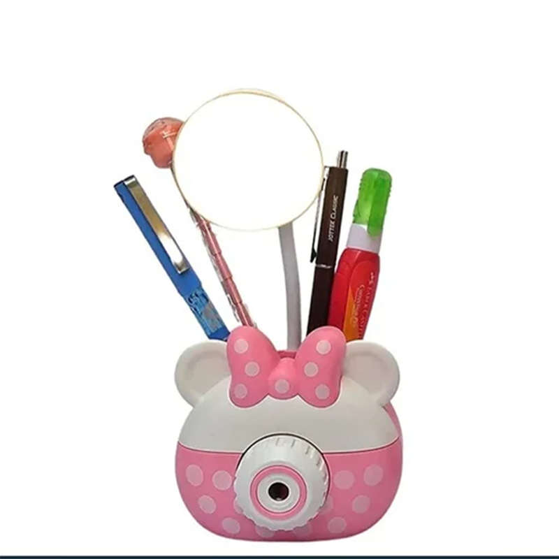 3-In-1 Multifunctional Pen Holder Usb Rechargeable Mini Led Desk Lamp With Pencil Sharpener