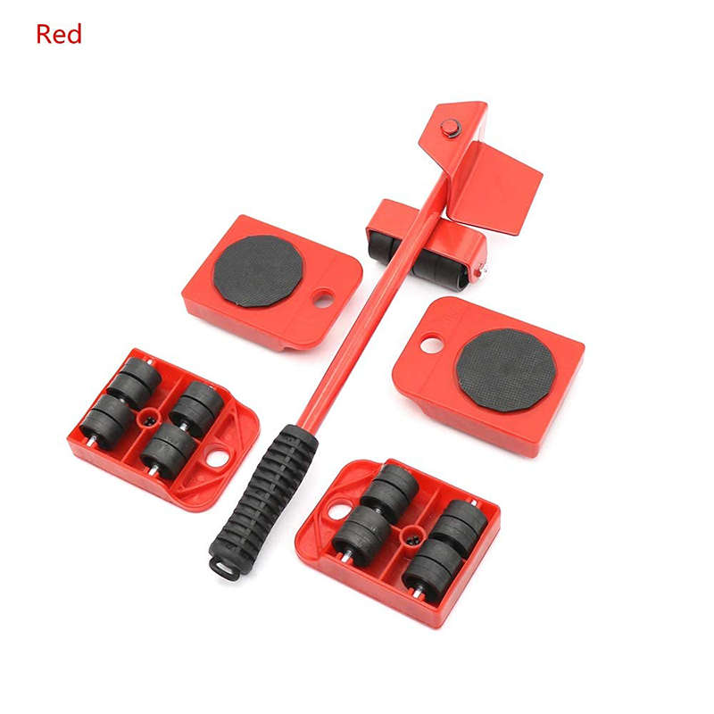 5 PCS Heavy Furniture Shifter Lifter Moving Wheel Slider Mover Moves Furniture Tool