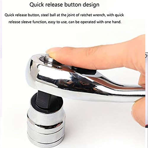 46pcs 1/4 Inch Auto Repair Tool Set Ratchet Wrench Combo Tool Kit