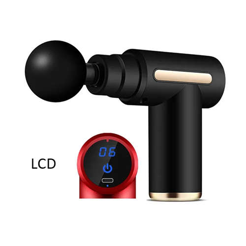 6 Types Of Replacement Heads Portable Mini Massage Gun Muscle Massager With Led Display