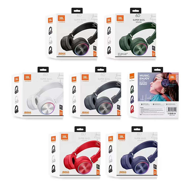 Secondhand Wireless On-Ear Headphones Over-ear Bluetooth Headphones 6D Super Bass Headphones