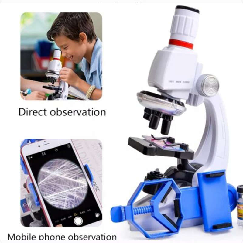 Microscope Kit Magnification 100X 400X 1200X
