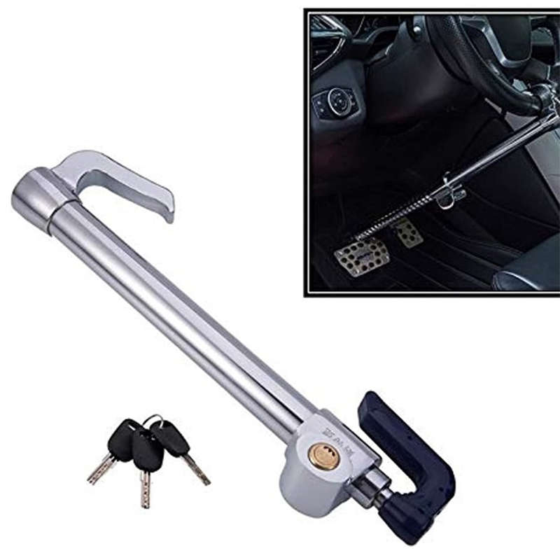 Anti-Theft Stainless Steel Car Steering Wheel Clutch Pedal Lock Emergency Window Breaker