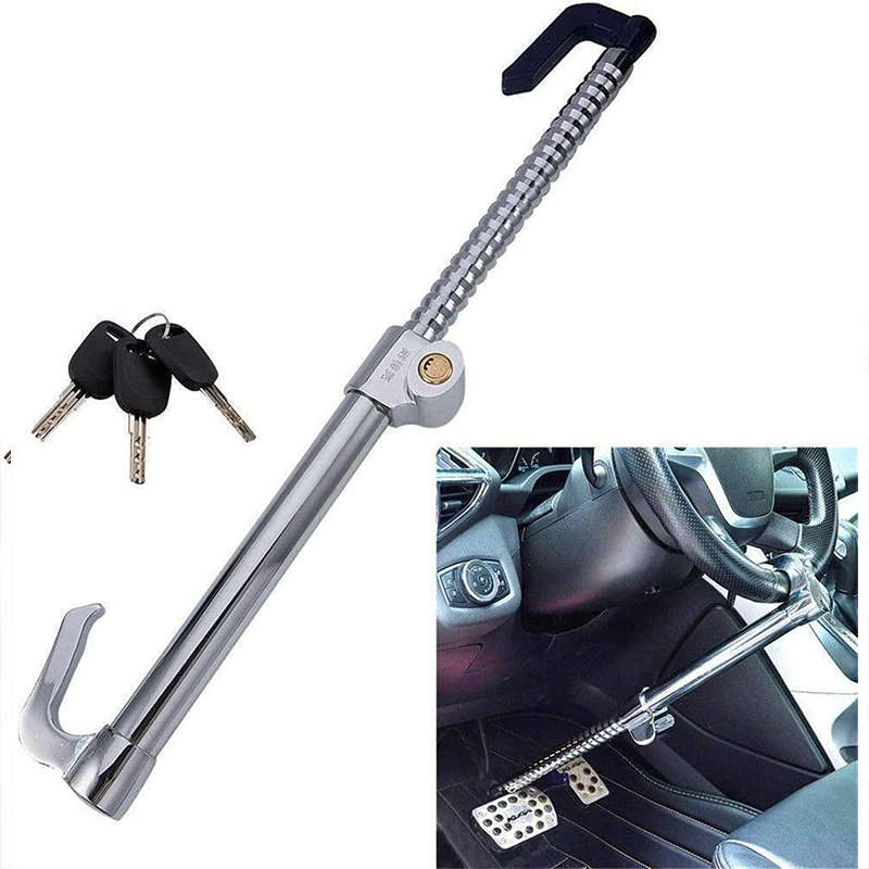 Anti-Theft Stainless Steel Car Steering Wheel Clutch Pedal Lock Emergency Window Breaker
