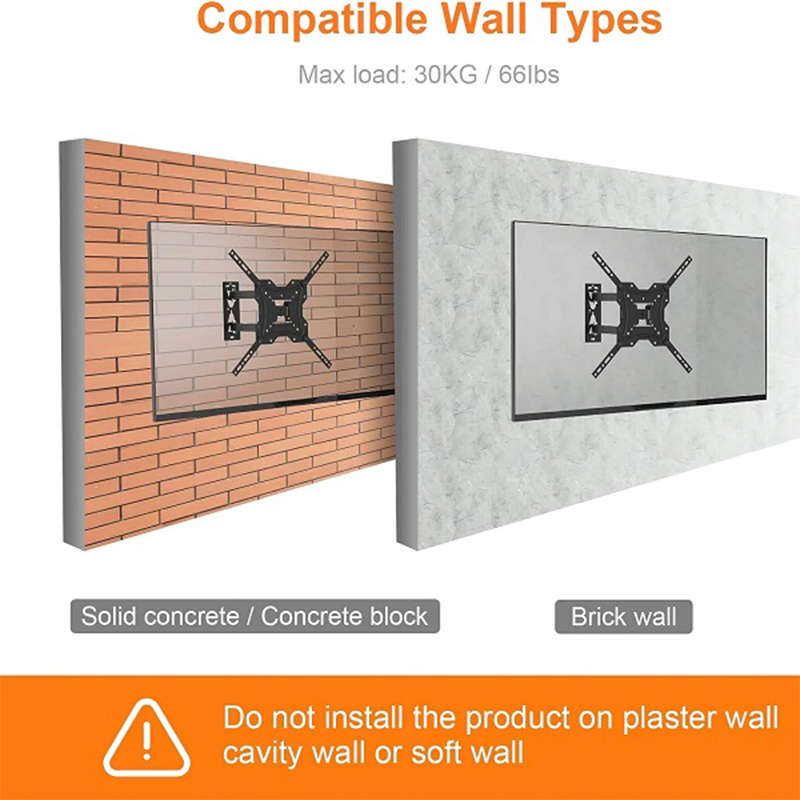 19-55 Inch Full Motion TV Bracket Wall Mount