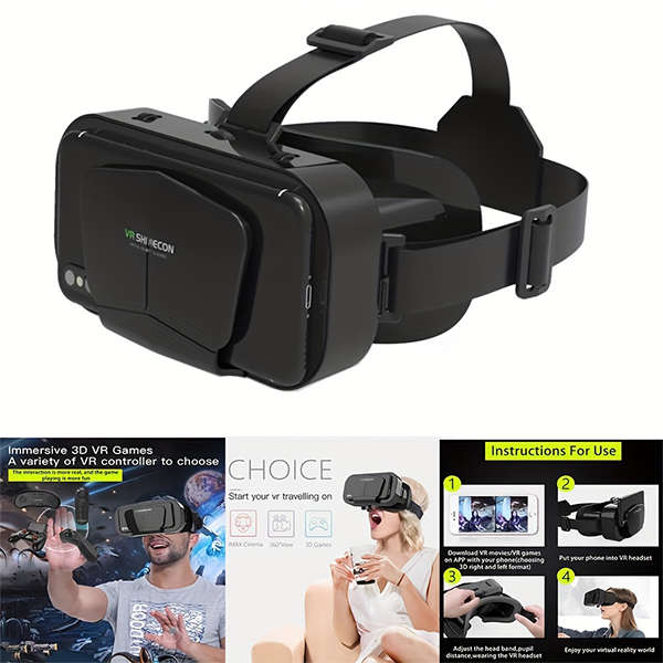3D Vr Smart Virtual Reality Gaming Glasses Headset Mobile Phone 3D Headset Gaming Gift