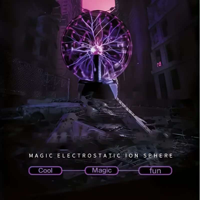 Plasma Ball Lamp Electronic Touch And Sound Sensitive Lightning Glass Dry Lava Lamp