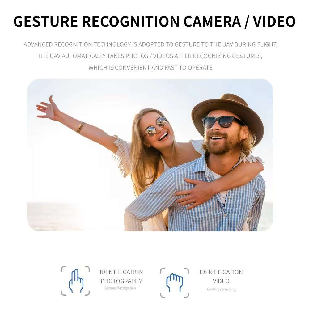 4K 1080P High-Definition Dual-Lens Switching Shooting Drone Foldable Remote Control Quadcopter Gift