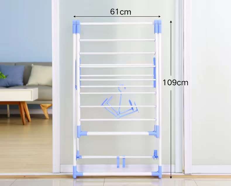 Multifunctional Clothes Drying Rack Gull-Wing Folding Baby Clothes Drying Rack