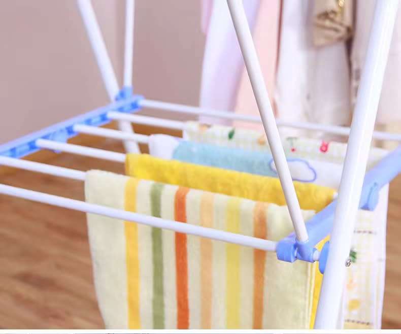 Multifunctional Clothes Drying Rack Gull-Wing Folding Baby Clothes Drying Rack