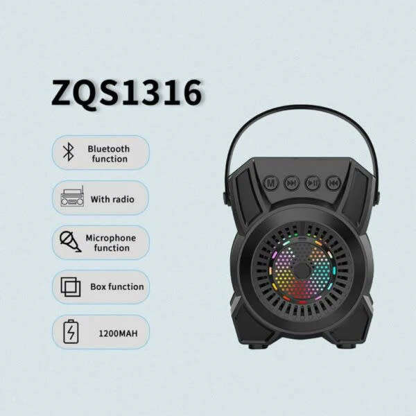 1200mah Super Bass Speaker 8W 3