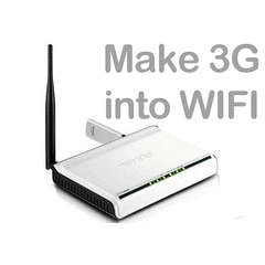 Tenda 3G/HSDPA/ADSL 4 PORT Wireless Router - Turn a USB modem into WIFI - CELL C, Vodacom, MTN, 8ta